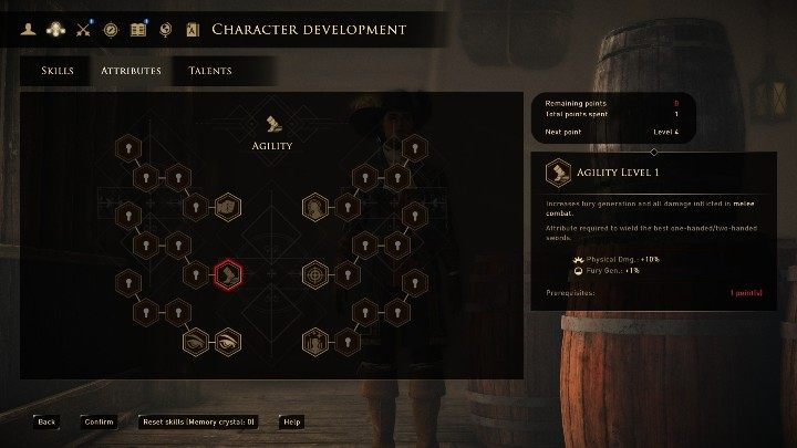 Umiejętność ta znacznie ułatwia walkę i przyśpiesza generowanie furii - GreedFall: Atrybuty - GreedFall - poradnik do gry