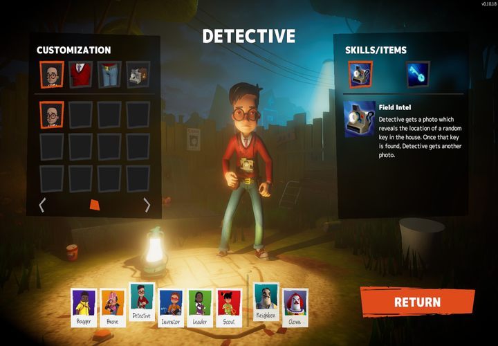Detektyw (Detective) posiada 2 umiejętności - Klasy postaci w Secret Neighbor | Jak grać dzieckiem? Jak grać sąsiadem? - Secret Neighbor - poradnik do gry
