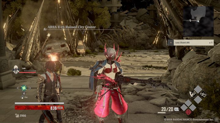 Udaj się na górę, po prawej stronie Loss Shard (M) - Ruined City Center | Solucja Code Vein - Code Vein - poradnik do gry