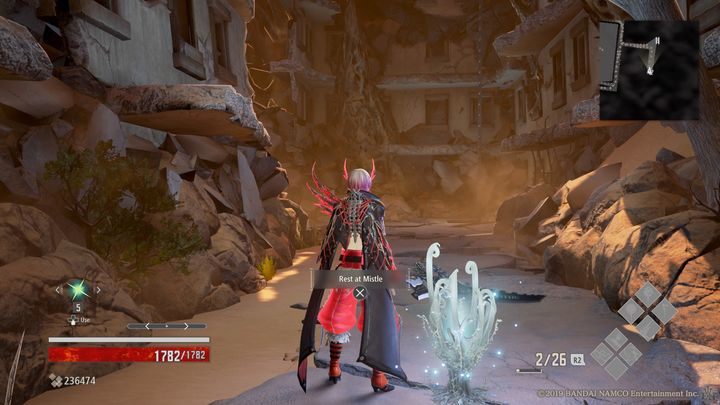 Po aktywowaniu Mistle, udaj się do drabiny - Sunken Ruins | Solucja Code Vein - Code Vein - poradnik do gry