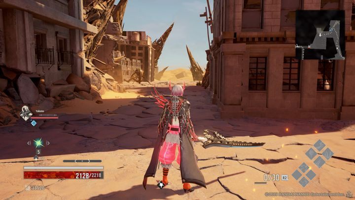 Od tego miejsca, skręć w lewo i idź prosto (patrz zdjęcie) - Sunken Ruins | Solucja Code Vein - Code Vein - poradnik do gry