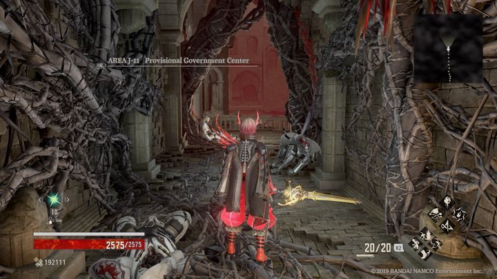 Po prawej stronie znajdziesz pierwsze Mistle regionu, Provisional Government Center - Provisional Government Center | Solucja Code Vein - Code Vein - poradnik do gry