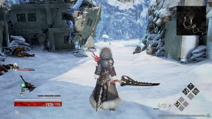 Cofnij się kawałek i idź przed siebie, tam znajdziesz kolejny Mistle, Iced Cave - Snowfield Summit | Solucja Code Vein - Code Vein - poradnik do gry
