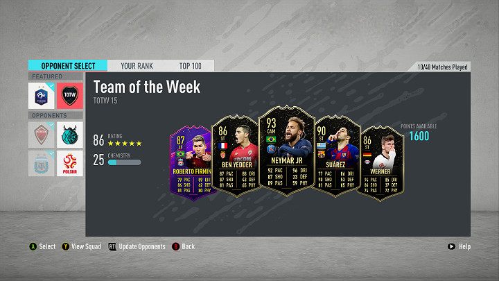 W TOTW 15 można znaleźć także inne bardzo znane nazwiska jak np - Drużyna Tygodnia 15 (TOTW) - FIFA 20 Ultimate Team - FIFA 20 - poradnik do gry