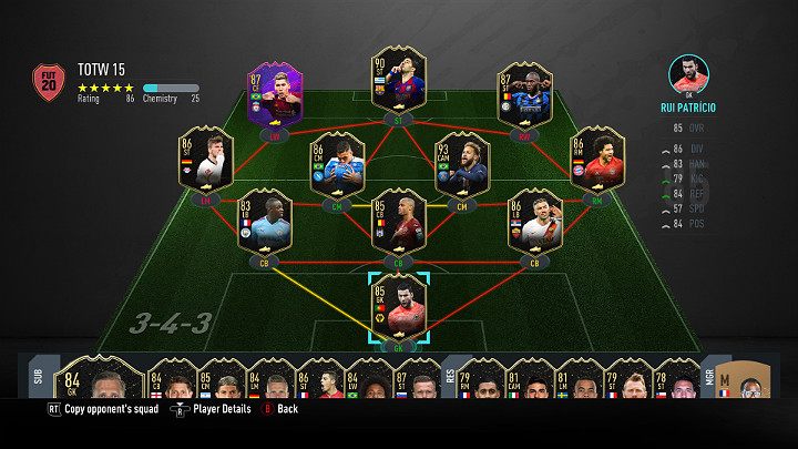 LP - Drużyna Tygodnia 15 (TOTW) - FIFA 20 Ultimate Team - FIFA 20 - poradnik do gry