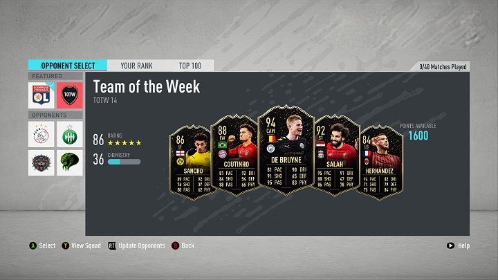 W TOTW 14 można znaleźć także inne bardzo znane nazwiska jak np - Drużyna Tygodnia 14 (TOTW) - FIFA 20 Ultimate Team - FIFA 20 - poradnik do gry