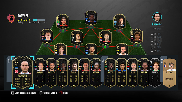 LP - Drużyna Tygodnia 25 (TOTW) - FIFA 20 Ultimate Team - FIFA 20 - poradnik do gry