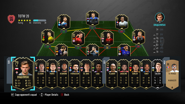 LP - Drużyna Tygodnia 20 (TOTW) - FIFA 20 Ultimate Team - FIFA 20 - poradnik do gry