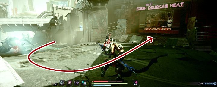 Wejście do sklepu Penny w Port Nixon - jeśli skorzystasz z zaplecza, nie dokonasz transakcji - The Surge 2: Przyjemności cielesne - solucja, opis przejścia - The Surge 2 - poradnik do gry