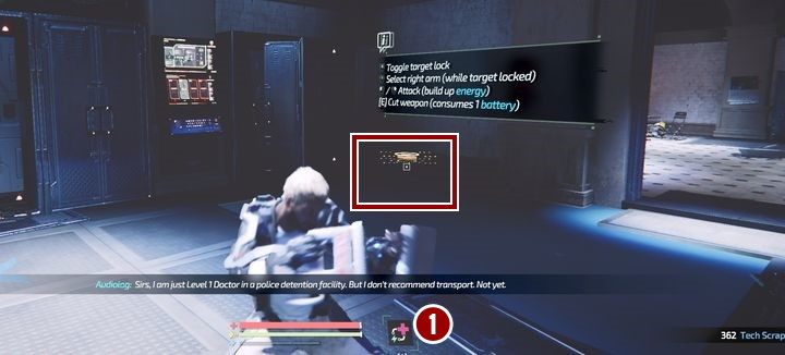 W tym pomieszczeniu znajdziesz również nagranie #2 w rogu pokoju. - The Surge 2: Ucieczka z więzienia - solucja, opis przejścia - The Surge 2 - poradnik do gry