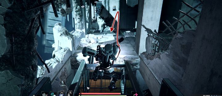 Po przejściu przez hotel i pokonaniu licznych przeciwników w pomieszczeniu kontrolnym, udaj się na piętro używając windy magnetycznej - The Surge 2: A.I.D Command - nagrania, sekrety - The Surge 2 - poradnik do gry