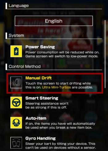 Jeśli natomiast masz włączoną opcję Manual Drifting to wystarczy, że zaczniesz skręcasz - Jak wykonywać triki w Mario Kart Tour? - Mario Kart Tour - poradnik do gry