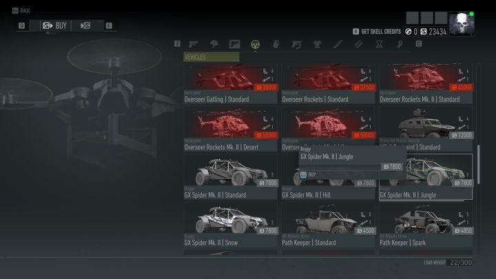 By odblokować nowy pojazd, należy zakupić go w sklepie. - Jak odblokowywać i korzystać z nowych pojazdów w Breakpoint? - Tom Clancys Ghost Recon Breakpoint - poradnik do gry
