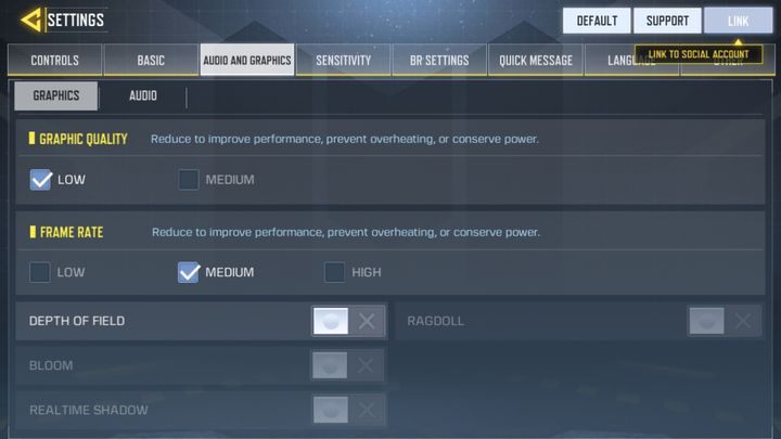 Jeśli po uruchomieniu CoD: Mobile będziesz miał z płynnością rozgrywki, to możesz dostosować ustawienia, tak by zniwelować ten problem - Call of Duty Mobile - kwestie techniczne - Call of Duty Mobile - poradnik do gry