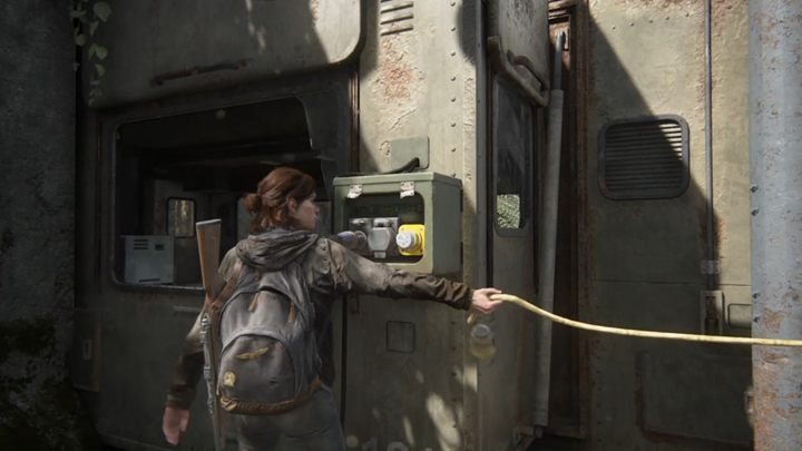 Podejdź teraz do generatora na tyle przyczepy i uruchom go - The Last of Us 2: Przygotowania, Brama - solucja - The Last of Us 2 - poradnik do gry