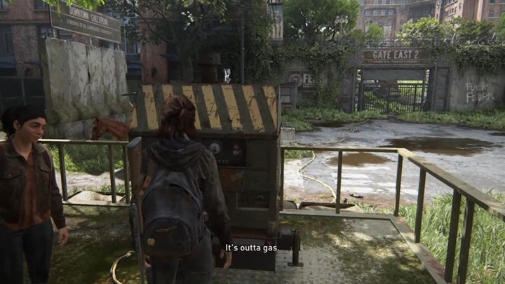 Dołączy do ciebie Dina - The Last of Us 2: Przygotowania, Brama - solucja - The Last of Us 2 - poradnik do gry