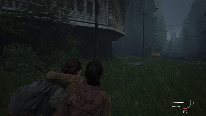Dina jest ranna - musisz podnieść ją, wspólnie siłami idźcie przed siebie, aż dotrzesz do teatru - The Last of Us 2: Teatr - solucja, opis przejścia - The Last of Us 2 - poradnik do gry