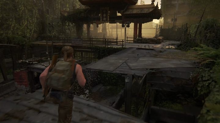 Skręć w lewo i idź uliczką, a dotrzesz do Martyrs Gate - The Last of Us 2: Wrogie terytorium - solucja, opis przejścia - The Last of Us 2 - poradnik do gry