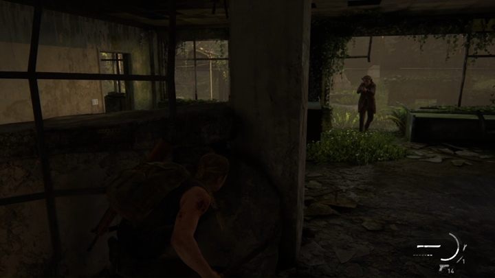 Przeczołgaj się, a dotrzesz do dużego otwartego obszaru - The Last of Us 2: Wrogie terytorium - solucja, opis przejścia - The Last of Us 2 - poradnik do gry