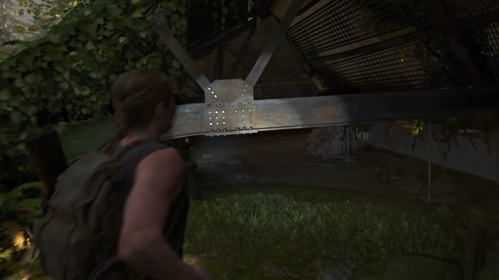 Przejdź teraz pod metalowymi prętami, aż zeskoczysz na dół - The Last of Us 2: Wrogie terytorium - solucja, opis przejścia - The Last of Us 2 - poradnik do gry
