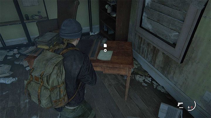 Dokument znajdziesz na stole w jednym z pomieszczeń chatki - The Last of Us 2: Punkt widokowy / The Overlook sekrety, znajdźki - The Last of Us 2 - poradnik do gry