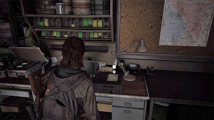 Sekret jest wewnątrz tego pomieszczenia - będzie leżał na biurku - The Last of Us 2: Teatr / The Theatre sekrety, znajdźki - The Last of Us 2 - poradnik do gry