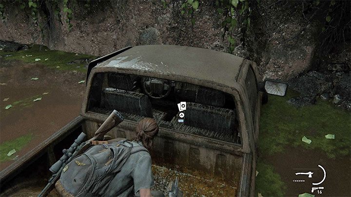 Wdrap się na pakę pick-upa i rozbij tylnę szybę kabiny pasażerskiej - The Last of Us 2: Hillcrest sekrety, znajdźki - The Last of Us 2 - poradnik do gry