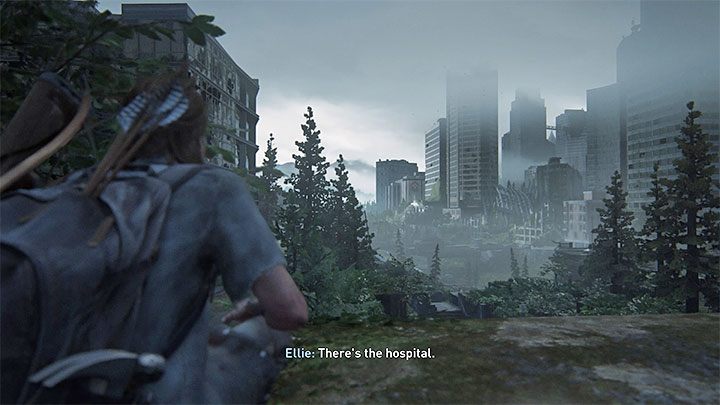 Ellie dokona tego wpisu automatycznie, a konkretnie niedługo po dotarciu punktu widokowego w etapie W poszukiwaniu Nory - The Seraphites, z którego widać cel podróży - szpital - The Last of Us 2: W poszukiwaniu Nory / The Seraphites sekrety, znajdźki - The Last of Us 2 - poradnik do gry