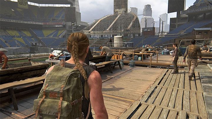 Okazja do zdobycia tej monety pojawia się w trakcie schodzenia z trybun stadionu - The Last of Us 2: Stadion / The Stadium sekrety, znajdźki - The Last of Us 2 - poradnik do gry