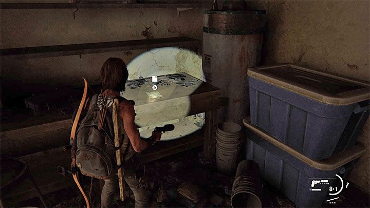 Notatka leży na jednej z półek w garażu - The Last of Us 2: W głąb lądu / Pushing Inland sekrety, znajdźki - The Last of Us 2 - poradnik do gry