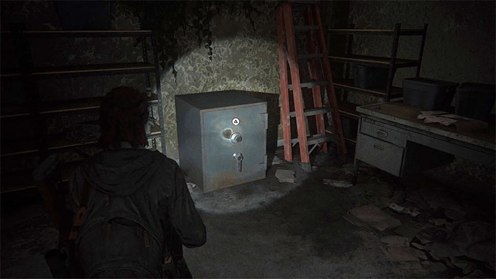 Po znalezieniu się wewnątrz sklepu przejdź do strefy dla pracowników, gdzie znajduje się sejf - The Last of Us 2: Seattle, dzień 1 Ellie - sejfy, kody - The Last of Us 2 - poradnik do gry