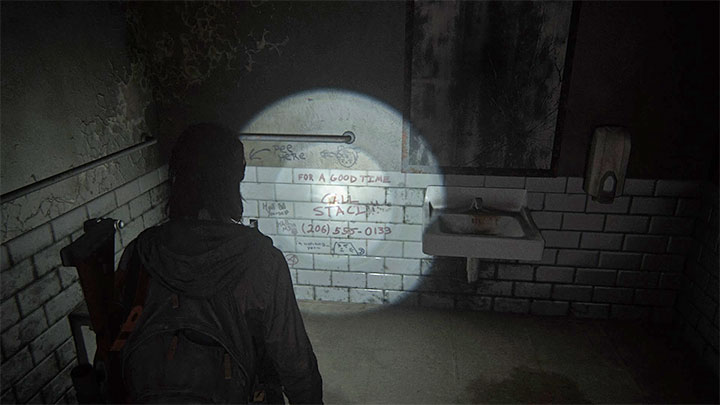 Odszukaj łazienkę - The Last of Us 2: Seattle, dzień 1 Ellie - sejfy, kody - The Last of Us 2 - poradnik do gry