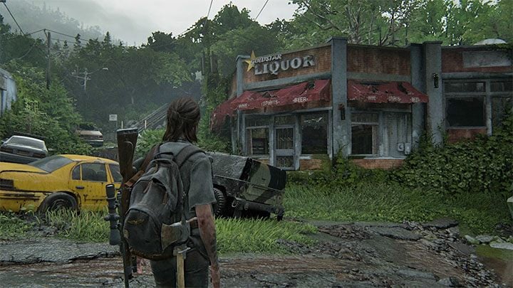 Sejf możesz znaleźć niedługo po dotarciu do większego obszaru z obrazka - The Last of Us 2: Seattle, dzień 2 Ellie - sejfy, kody - The Last of Us 2 - poradnik do gry