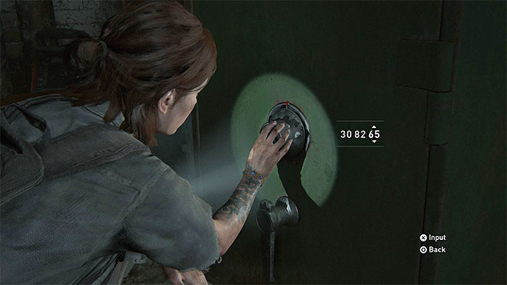 Kod do sejfu to 30-82-65 - The Last of Us 2: Seattle, dzień 2 Ellie - sejfy, kody - The Last of Us 2 - poradnik do gry