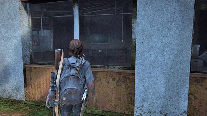 Dotrzesz do okiennic pozwalających dostać się do mieszkania na pierwszym piętrze - The Last of Us 2: Seattle, dzień 2 Ellie - sejfy, kody - The Last of Us 2 - poradnik do gry
