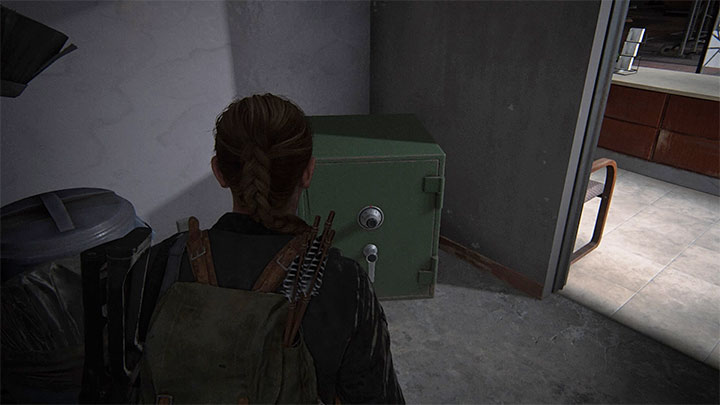 Na poszukiwania sejfu możesz wyruszyć tuż po rozpoczęciu etapu - The Last of Us 2: Seattle, dzień 2 Abby - sejfy, kody - The Last of Us 2 - poradnik do gry