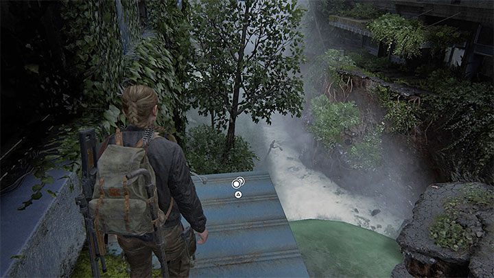 Moneta leży na samym końcu niebieskiego zadaszenia - The Last of Us 2: Droga na skróty / The Shortcut sekrety, znajdźki - The Last of Us 2 - poradnik do gry