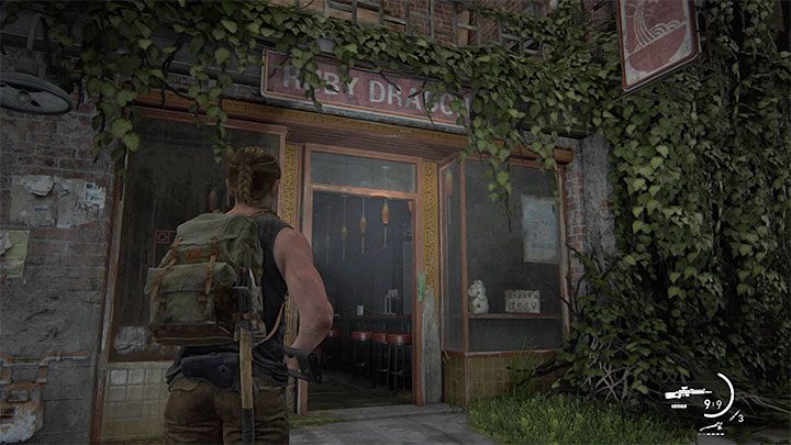 Zajrzyj do ostatniego sklepu po lewej stronie - Ruby Dragon - The Last of Us 2: Relikt przeszłości (Relic of the Sages) - trofeum - The Last of Us 2 - poradnik do gry