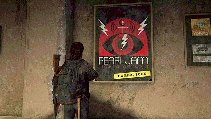 Jeszcze inny muzyczny easter egg dotyczy popularnego zespołu Pearl Jam - The Last of Us 2: Easter-eggi - rozdziały Ellie - The Last of Us 2 - poradnik do gry