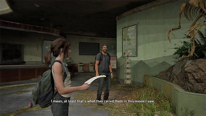 Jednym z ciekawszych momentów gry jest wizyta w muzeum w ramach etapu Prezent urodzinowy będącego jednym z flashbacków z przeszłości - The Last of Us 2: Easter-eggi - rozdziały Ellie - The Last of Us 2 - poradnik do gry