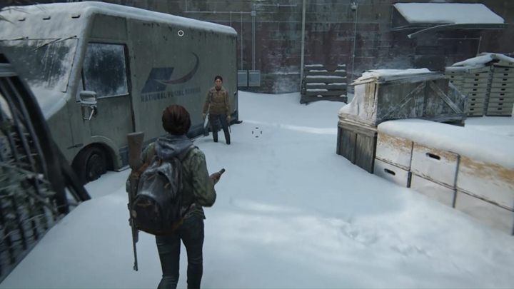 Przeszukaj budynek, a następnie wyjdź na zewnątrz i pomóż Dinie wskoczyć na ciężarówkę - The Last of Us 2: Punkt Widokowy, Patrol - solucja, opis przejścia - The Last of Us 2 - poradnik do gry