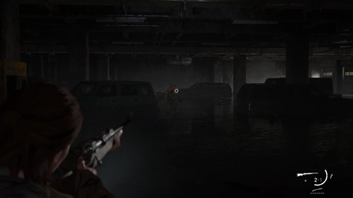 Podejdź teraz do szybu z windą i zejdź po linię na dół - The Last of Us 2: Śródmieście - solucja, opis przejścia - The Last of Us 2 - poradnik do gry