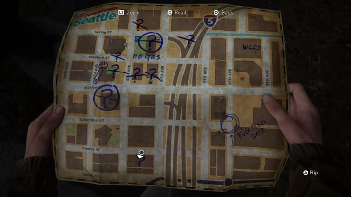 Posiadając paliwo możesz kierować się do zamkniętej bramy lub poświęcić jeszcze trochę czasu na eksplorację innych budynków - The Last of Us 2: Śródmieście - solucja, opis przejścia - The Last of Us 2 - poradnik do gry