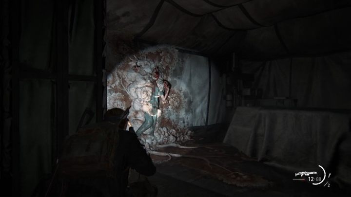 Uważaj na wrogów w ścianach, którzy rzucą się na ciebie, gdy będziesz blisko - The Last of Us 2: Epicentrum - solucja, opis przejścia - The Last of Us 2 - poradnik do gry