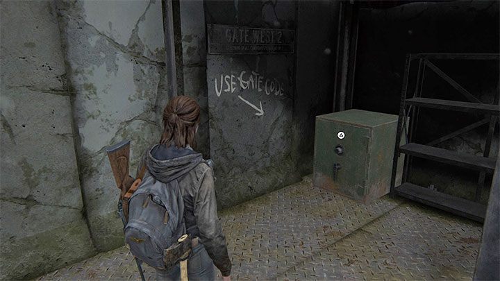 Sejf odnajdziesz w zadaszonym obszarze obok budynku - The Last of Us 2: Śródmieście / Downtown - mapa sekretów, znajdziek - The Last of Us 2 - poradnik do gry