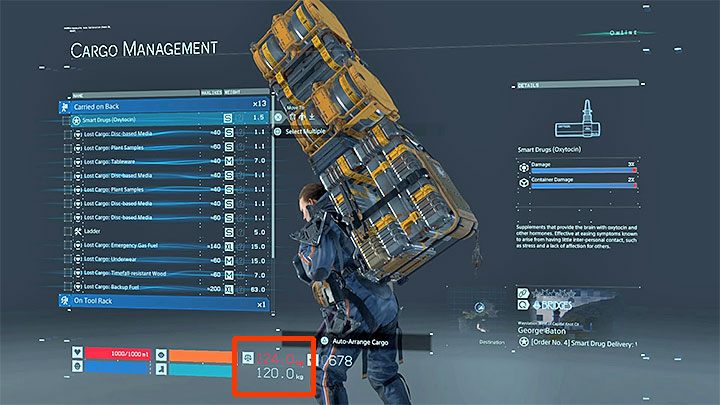 Limit udźwigu to jeden z najważniejszych parametrów jakimi opisany jest główny bohater gry Death Stranding - Jak zwiększyć limit udźwigu w Death Stranding? - Death Stranding - poradnik do gry