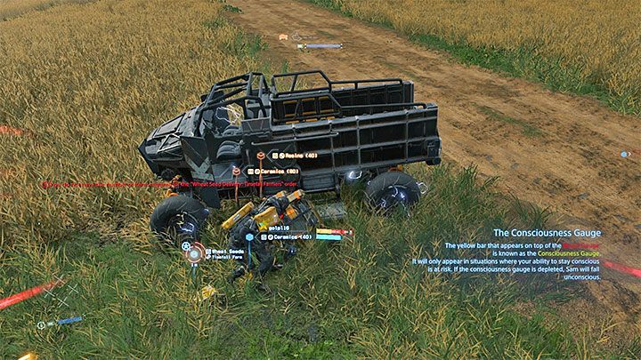 MUŁ-y używają również w niektórych lokacjach pojazdów czterokołowych - Konfrontacje z MUŁ-ami (żywymi przeciwnikami) | Death Stranding - Death Stranding - poradnik do gry