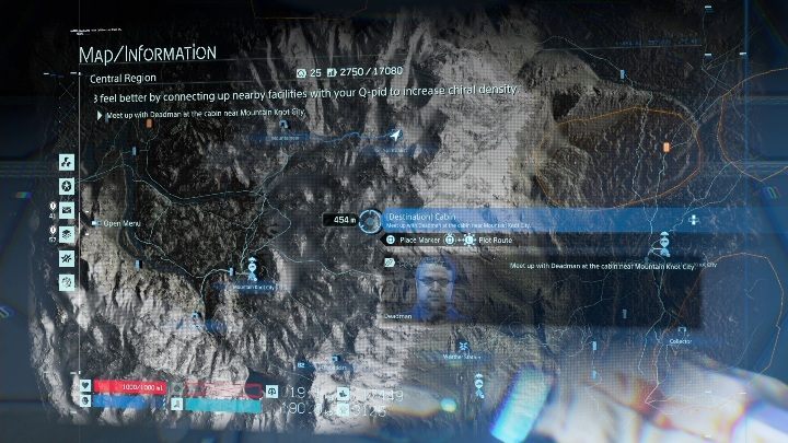 Jeśli ukończyłeś wszystkie zadania dostępne w tym rozdziale udaj się do lokacji zaznaczonej na screenie powyżej - Death Stranding: Rozdział 6 - Deadman | Opis przejścia, solucja - Death Stranding - poradnik do gry