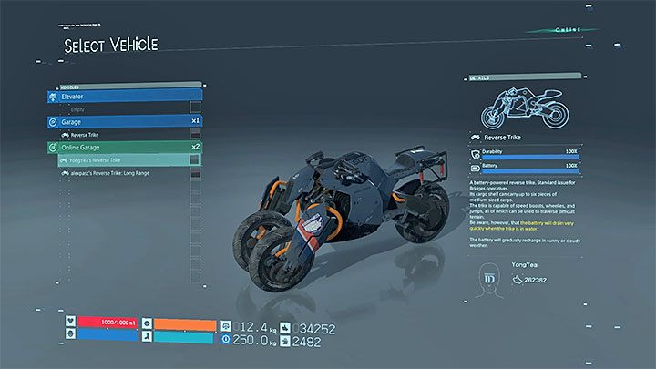 Opisane powyżej metody nie są jedynymi pozwalającymi na zdobycie motocykla lub ciężarówki - Pojazdy | Death Stranding - Death Stranding - poradnik do gry
