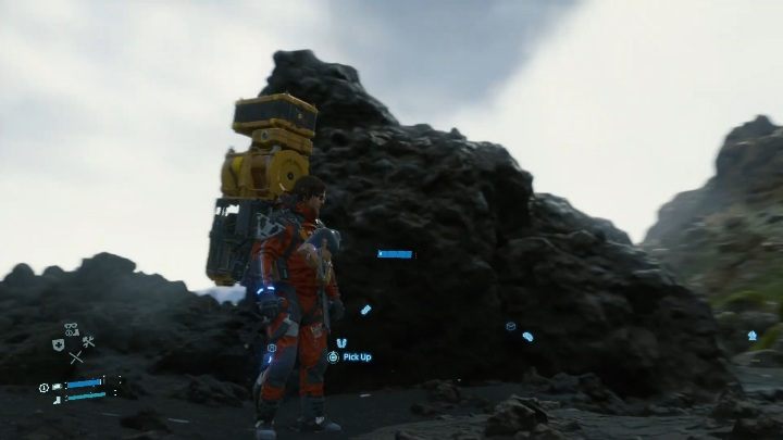Nośnik leży pod skałą, przy samym brzegu rzeki - Nośniki pamięci | Sekrety, znajdźki w Death Stranding - Death Stranding - poradnik do gry